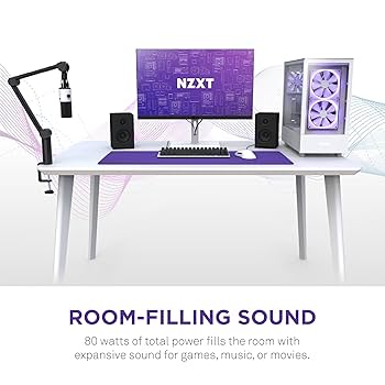 Amazon.com: NZXT Relay PC Gaming Desktop Speakers - AP-SPKB2